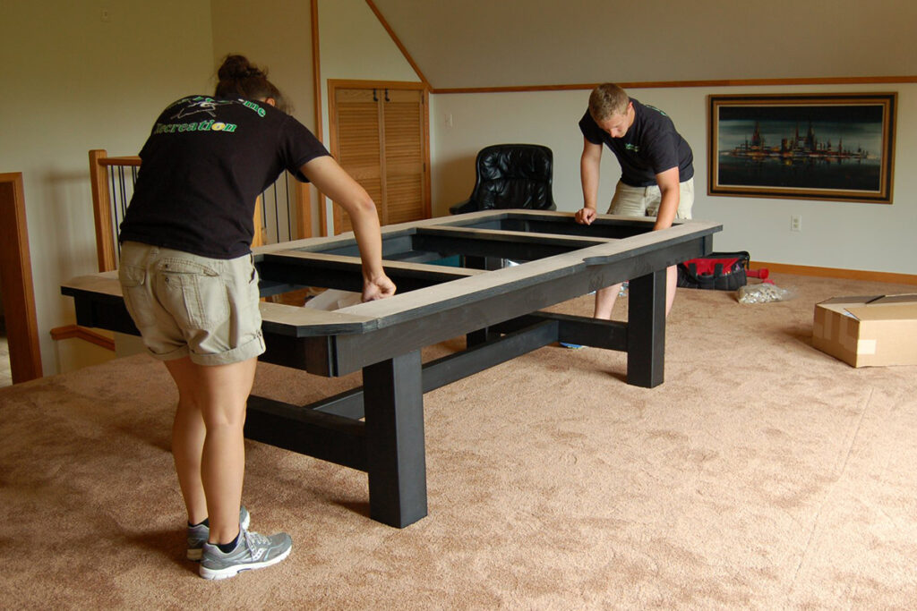 Services Pool Table Assembly