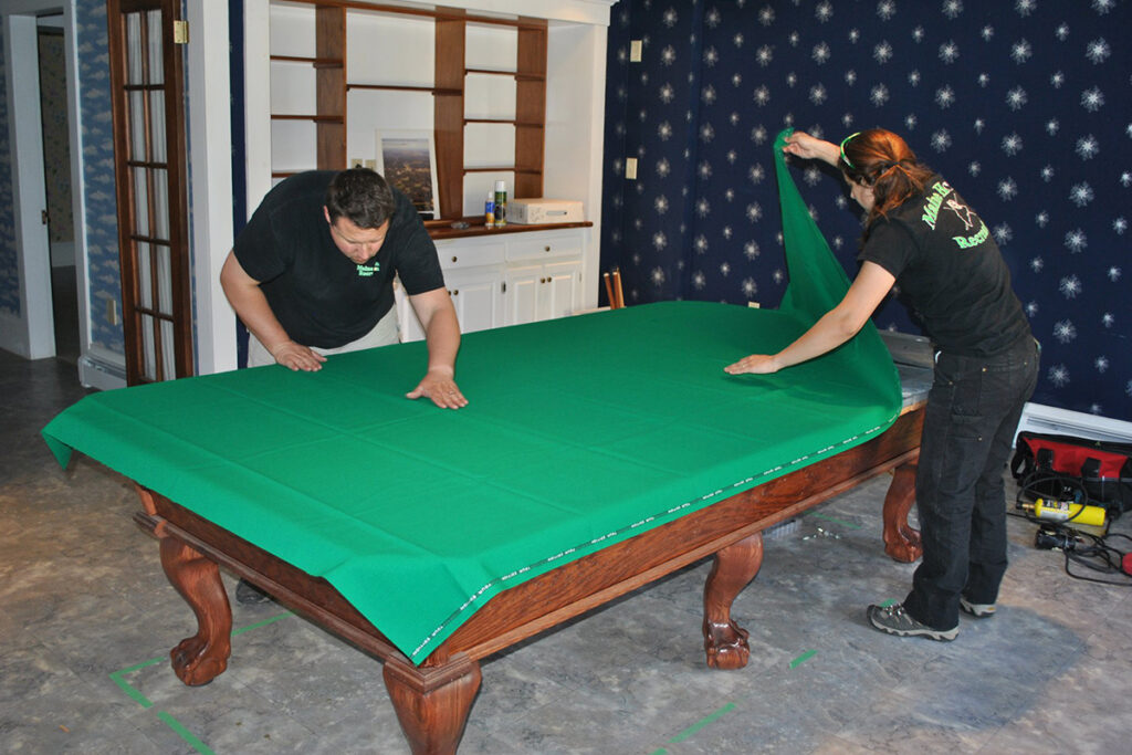 Services Pool Table Refelting