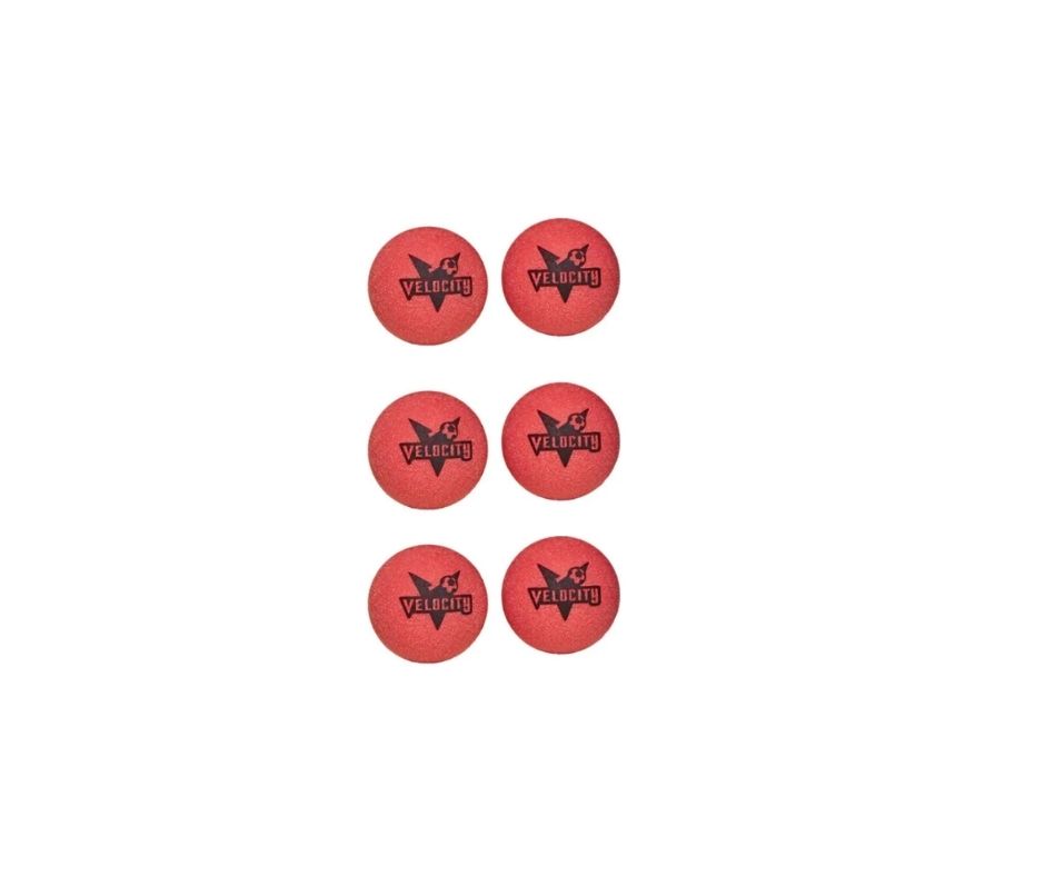 Velocity Foosballs - Red 6pk
