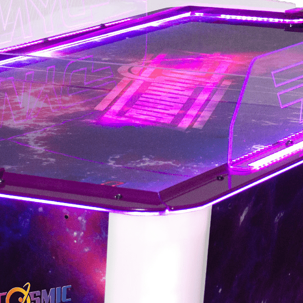 cosmic thunder air hockey close up valley dynamo