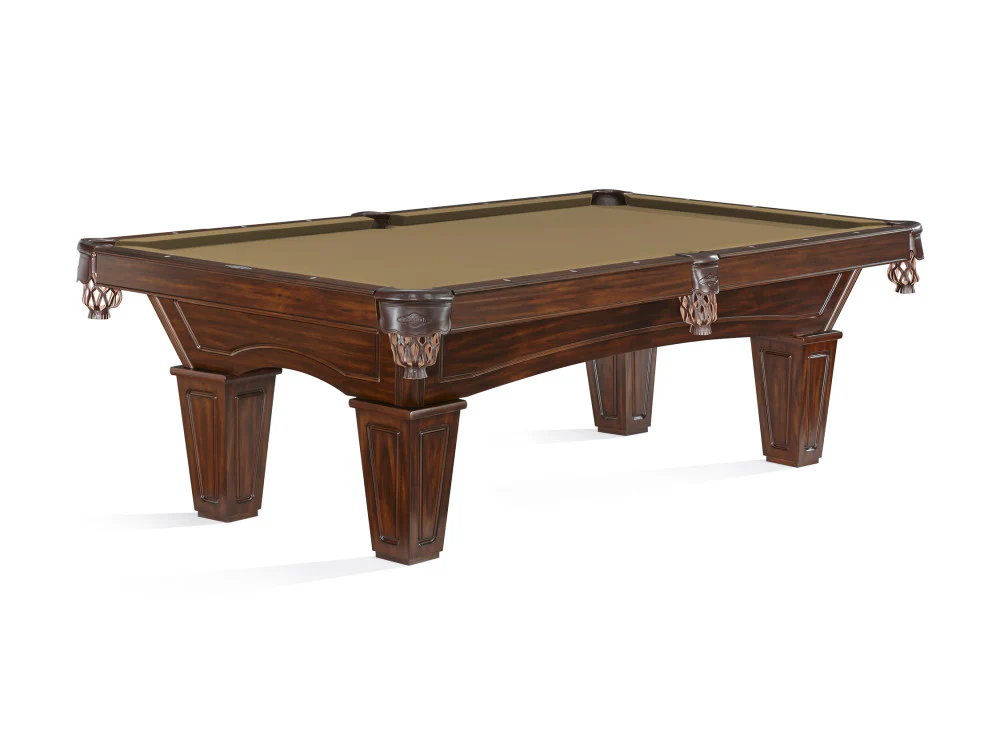 allenton 8 foot pool table with tapered leg alle8 tu tp sd 1f xx cloth sahara