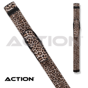 Action Pool Cue Case Beige Leopard Print - 1 Butt / 1 Shaft