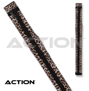 Action Pool Cue Case Beige Leopard Print - 1 Butt / 1 Shaft