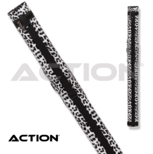 Action Pool Cue Case White Leopard Print - 1 Butt / 1 Shaft