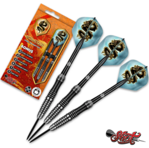 Shot Scimitar Steel Tip Darts Set
