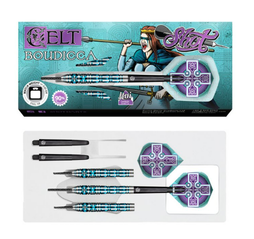 Shot Celt Boudicca Steel Tip Dart Set
